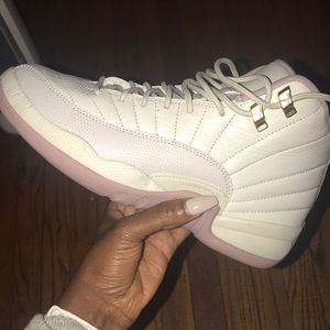 Mauve/Off White Jordan 12’s